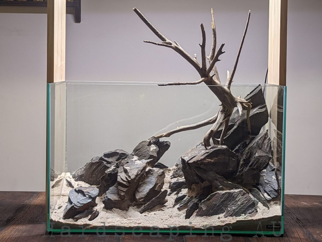 Aussie slate aquascape